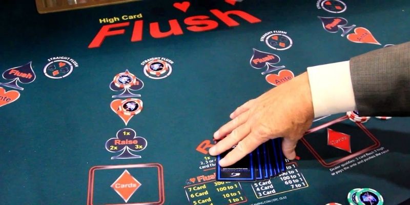 Cách chơi chi tiết High Card Flush tại 8XBET